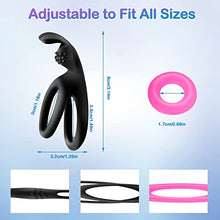 Load image into Gallery viewer, Silicone Penis Rings, Glow Cock Rings Set for Erection Enhancing, Long Lasting Stronger Men Sex Toy, Delaying Ejaculation Adult Sex Toys for Men or Couple
