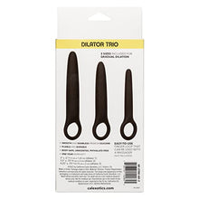 Load image into Gallery viewer, CalExotics Boundless Dilator Trio - 3 Piece Silicone Dilators Set with Ergonomic Finger Loop - Waterproof Fetish Sex Toys for Couples  Black
