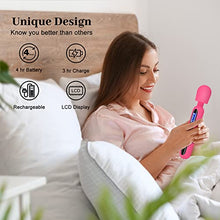 Load image into Gallery viewer, Sullmate Large Size Vibrators LCD Vibratorers for Woman, Quiet Strong Massager Gun, Handheld Womens Vibrating Massager, 10 Modes &amp; 4 Speeds, Vibrating for Her Pleasure Couples(Pink)
