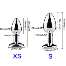 Load image into Gallery viewer, LSCZSLYH Mini Sexy Color Metal Anal Plug Anal Dilator for Adult Men and Women Fun Flirting Adult Toys Gay (Color : White-xs)
