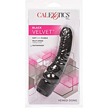 Load image into Gallery viewer, Black Velvet 6.25&quot; Veined Dong
