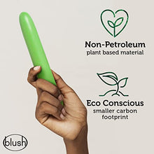 Load image into Gallery viewer, Blush Gaia Eco Bullet - 7&quot; Worlds First Sustainable Plant Based Vibrator and Anal - 1&quot; Thick Shaft Travel Safe - Premium Eco Friendly Non Petroleum Based - Vibrating Pleasure Adult Toy Couples - Green
