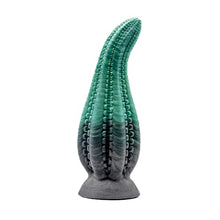 Load image into Gallery viewer, Dakken Tentacle Suction Cup Fantasy Dildo - Egyptian Green/Black Design - Handmade in The USA - Adult Toys, Sex Toys (XL)
