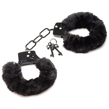 Load image into Gallery viewer, Master Series Cuffed in Fur Furry Handcuffs - Black
