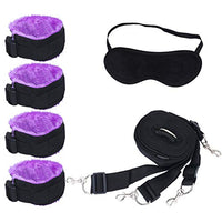 PRETYZOOM 13pcs Bed Restraint Toy SM Bondage Whip Eye Couples Play Games for Cosplay Stimulators Couple Pleasure Toy Black Purple