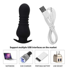 Load image into Gallery viewer, Healifty 1pc Anal Glass Plug Flirting Female Masturbator BDSM Game Vibrator Prostate Massager Butt Plug Adult Men Women Massager 9.00X4.00X2.50cm M
