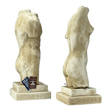 Load image into Gallery viewer, Set Nude Female &amp; Male Body Torso Greek Statue Sculpture Erotic Art Cast Stone
