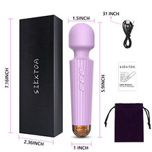 Load image into Gallery viewer, SIKXTOA Mini Vibrator, 8 Speeds 20 Patterns, G Spot Massage Wand, Clitoral Stimulator, Dildo, Sex Toys- Rechargeable Handheld Powerful Silent Waterproof, Female Adult Toys (Lavender)
