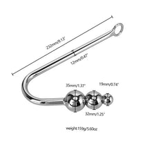 Load image into Gallery viewer, Anal Plug, Anal Hook with 3 Balls Metal Anal Dilator Kit, Butt Plug Fetish Bondage Hook Adult Sex Toys &amp; Games Anal Hook for Women Lovers &amp; Couples
