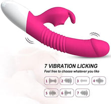 Load image into Gallery viewer, G Spot Rabbit Vibrator with Heating Function, Sex Toys for Clitoris G-spot Stimulation,Waterproof Dildo Vibrator with 9 Powerful Vibrations Dual Motor Stimulator for Women or Couple -1
