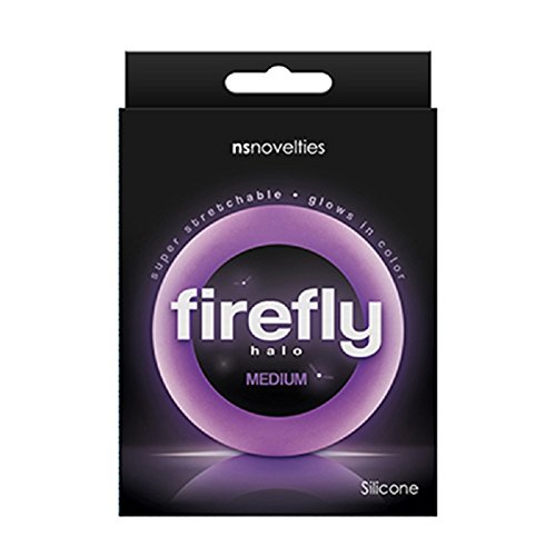 Firefly Halo Medium Cock Ring (Purple) with Free Bottle of Adult Toy Cleaner