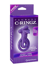 Load image into Gallery viewer, Pipedream Fantasy C-Ringz Lovely Licks Couples Ring Dildo, Purple, 1 Pound
