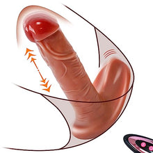 Load image into Gallery viewer, Thrusting Wearable Dildo Vibrators Realistic Silicone Heating Butterfly Vibrator with Remote 7 Vibrating &amp; 3 Thrusting Modes Panty Vibrator for Women G Spot Clit Anal Stimulation Adult Sex Toy
