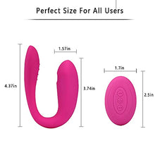 Load image into Gallery viewer, Couple Vibrator, Remote Control Clitoral and G-Spot Stimulator, Rechargeable Wearable Vibrator with 10 Powerful Vibration and Suction, Adult Sex Toy for Sexual Fun (Rose Red)
