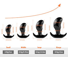 Load image into Gallery viewer, Super Thick Butt Plugs, 7 inch Soft Mango Prostate Massager for Women, Men,Black
