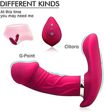 Load image into Gallery viewer, Wearable Clitoral G-spot Butterfly Vibrator, Wireless Remote Control Nipple Suction Cup Vibrator, 7 Powerful Vibrations, Rechargeable Adult Female Sex Toy Thrust Realistic Dildo
