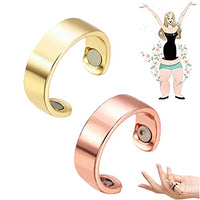 HEALTHGO Blood Pressure Regulator Ring, Healthgo Blood Pressure Ring, Adjustable Blood Pressure Regulator Ring for Women Men (Gold+Rose Gold)