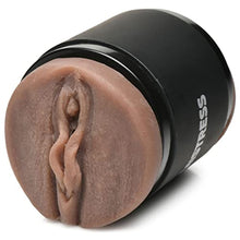 Load image into Gallery viewer, CURVE TOYS Mistress Double Shot Mouth &amp; Pussy Stroker for Men &amp; Couples. Textured Inner Tunnel Soft &amp; Easy-to-Clean Mouth &amp; Pussy Male Stroker, 3 Piece Set, Dark.
