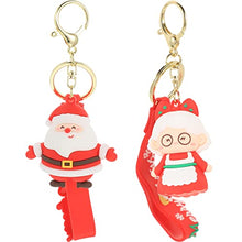 Load image into Gallery viewer, LUOZZY 2 Pcs Christmas Santa Claus Doll Pendants Keychain Pendants Xmas Gift Xmas Decor (Male+Female)
