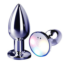 Load image into Gallery viewer, Vibrating Anal Plug Sex Toys, APP Remote Control Small Thrusting Butt Plugs Training Vibrator for Adult Men and Women,Multicolored Flash Thruster Stimulator, Buttplug Prostate Massage SM Toy
