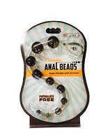 SI Classic Anal Beads (Black) with Free Bottle of Adult Toy Cleaner