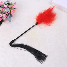 Load image into Gallery viewer, 3pcs Red Toys Paddles Cosplay Tease Silicone Flogger Leather for Feather Flirting Lovers Couples Removable Whip Pets Beat Tickler Party Night Fetish Paddle Date Spanking
