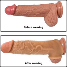 Load image into Gallery viewer, Soft Silicone Penis Sleeve Shaft Sleeve Silicone Extended Sleeve Delay Ejaculation Shaft Ring Erection Erotic Adult Sex Toy
