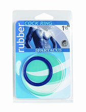 Load image into Gallery viewer, Spartacus Rubber Cock Ring - Medium Blue
