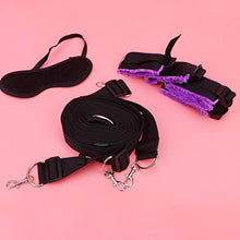 Load image into Gallery viewer, SOIMISS Adult Handcuff Bed Cuffs Leg Cuffs Bed Bondage Restraints Wrist and Ankle Restraints Soft Blindfolds for Women Lover Toy
