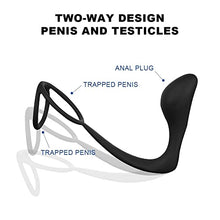 Load image into Gallery viewer, MOONA Silicone Massager Anal Plug with Penis Ring Anal Plug Sex Toys Couples Adult Products
