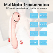 Load image into Gallery viewer, Licking and Sucking Toy G Spot Vibrator Tongue Waterproof Pleasure Rose for Women Heating Thrusting Silent Sucker Cordless Soft Dual Motor Nipple Vibrating Wand Dildo Training
