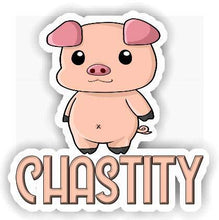 Load image into Gallery viewer, Chastity Piggy Sticker (Medium, 5.5x5.5 inch)
