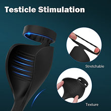 Load image into Gallery viewer, Vibrating Testicle Anal Vibrator - SEXY SLAVE Aaron 9 Speeds Prostate Massager with Penis Ring for P-spot Perineum Testicular Stimulation, Remote Control Butt Plug, Sex Toy for Men
