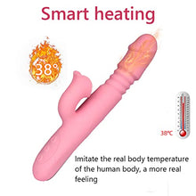 Load image into Gallery viewer, G Spot Rabbit Vibrator with Heating Function,Sex Toys for Clitoris,Waterproof Dildo Vibrator with 9 Powerful Vibrations Dual Motor Stimulator for Women or Couple Fun (pink1)
