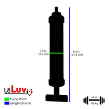 Load image into Gallery viewer, LeLuv Aero Blue Lightweight Penis Pump Bundle with 4 Sizes of Constriction Rings 9 inch Length x 3.70 inch Untapered Length Seamless Cylinder
