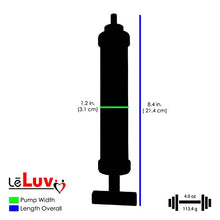 Load image into Gallery viewer, LeLuv Aero Blue Lightweight Penis Pump Bundle with 4 Sizes of Constriction Rings Vibrating 9 inch Length x 2.875 inch Untapered Length Seamless Cylinder
