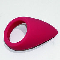 BDStyle, Purple Silicone Tear Drop Cock Ring, Stretchy Silicone Cock Ring with Perineum Massaging Point