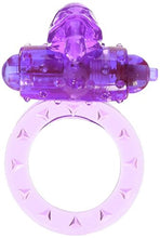 Load image into Gallery viewer, Golden Triangle Ring Of Xtasy Turtle Series Vibrating Silicone Cock Ring, Purple
