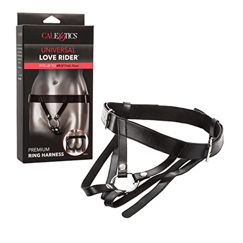 California Exotic Novelties Universal Love Rider Premium Ring Harness, Black