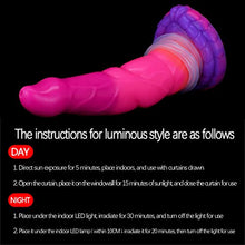 Load image into Gallery viewer, 8.07&quot; Luminous Squirting Dildo Silicone Anal Dildo Butt Plug Toy for Women, Realistic Ejaculating Dildo Suction Cup Dildo Adult Sex Toy, Flexible Dildo Anal Plug
