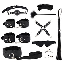 Load image into Gallery viewer, Sex Bondage BDSM Kit Restraints, Set Sex Toys Cortex with Hand Cuffs Ankle Cuff Bondage Collection. (10Pcs)
