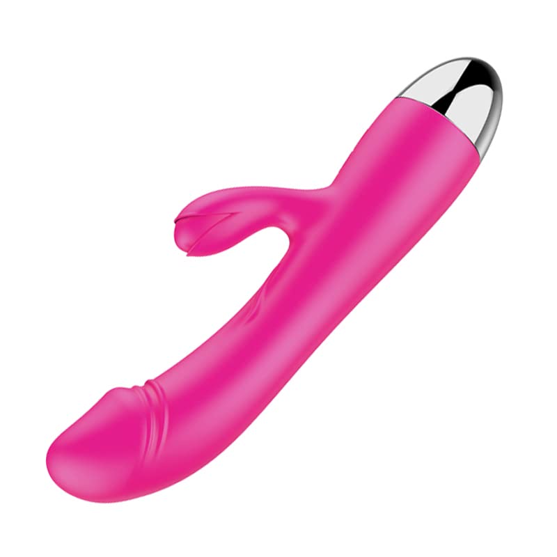 Sucking Vibrator Thrusting G Spot Swing Toy Rose for Women Vibrating Wand Modes Realistic Heating Function Waterproof Sex Things Tongue Massage Stimulator Ring Triple Action