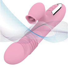 Load image into Gallery viewer, clit Suckers for Women Toy Rabbit Vibrator Licking Vibration Adult Realistic Large Thrusting Vibes Rotating Solo Play Modes Softer Powerful Pleasure Massage Massagers Heating
