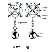 Load image into Gallery viewer, Nipple Clamps for Women Men, Adjustable Weight Metal Nipple Clamps for Women, Nipple Clips Non Piercing Nipple Clamps Sex Pleasure, Jewelry Steel Metal Adult Sex Toys (K)
