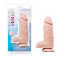 Blush Au Naturel 10 Inch 2.75 Pound Extra Thick Realistic Sensa Feel Soft Dual Density Dildo with Suction Cup - Vanilla