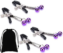 Load image into Gallery viewer, Adjustable Metal Nipple Clamps Necklace Entertainment Chain Clip for Women/Man Non-Piercing Nipplerings Clip On Nipple Rings Decorative Clip for Clothing Accessories (Style-A)
