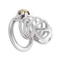 Jefisry Stainless Steel Men's Chastity Device for The Best Men Companion J0640 40mm Silver