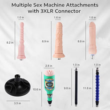 Load image into Gallery viewer, AUXFUN Sex Love Machine Adult Toy, 3XLR Connector Automatic Machines for Male and Female Masturbation, Automatic and Adjustable Vaginal Anal Massage Pumping Guns with 7 Attachments
