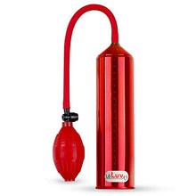 Load image into Gallery viewer, LeLuv Easyop 2.25 Inch by 9 Inch Cylinder Penis Pump Red Bgrip Ball Handle
