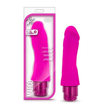 Load image into Gallery viewer, Blush Marco - 7.75&quot; Pure Platinum Cured Purio Liquid Silicone Vibrator Dildo - Satin Smooth Ultrasilk - 2&quot; Thick - IPX7 Waterproof - Tunable Rumbly Vibrations - 5 Yr Warranty - for Women - Pink
